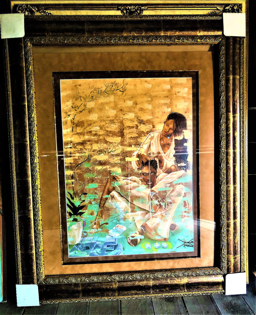 Hair Styling - Offset Lithograph Framed