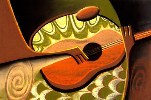 Guitar - giclee