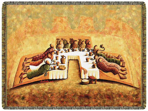 The Lord's Last (Passover) Supper - Tapestry Throw – Okaybabs Art