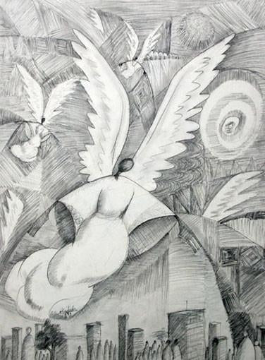Wings of Mercy Over The City - Original